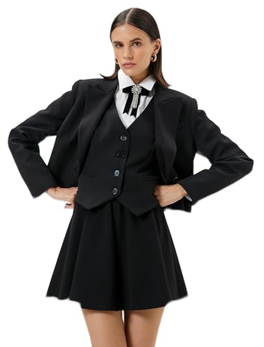 Koton Women Viscose Mix Elastic Waist Mini Voluminous Skirt von Koton