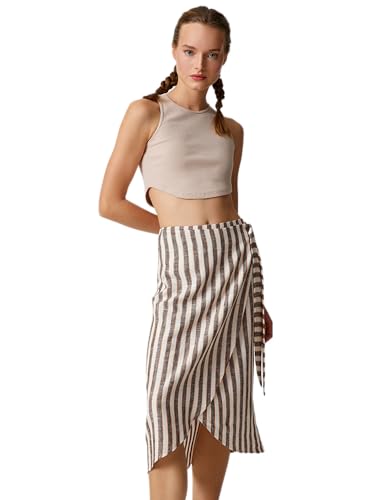 Koton Women Wrap Over Patterned Midi Skirt von Koton