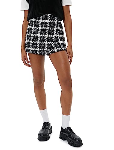 Koton Women Wrap Over Tweed Zipper Detail Mini Skort von Koton