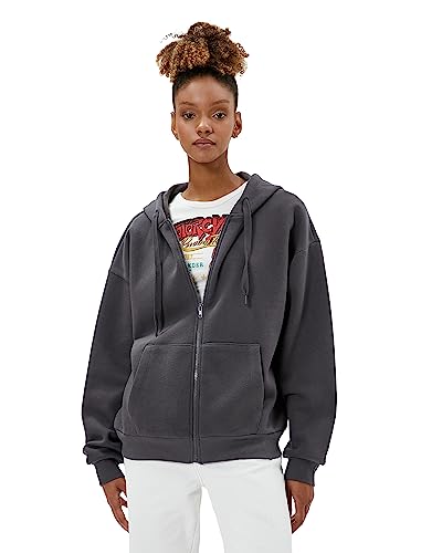 Koton Women Zipper Detail Oversized Hoodie von Koton