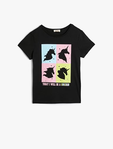 Unicorn T-Shirt Short Sleeve Crew Neck Cotton von Koton
