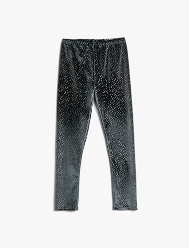 Velvet Leggings Glitter Detail Elastic Waistband von Koton