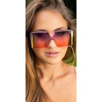 Getönte XXL Sonnenbrille Eckig von KouCla