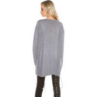 Stylo Long Pullover Oversized mit Mesh Kreuz von KouCla