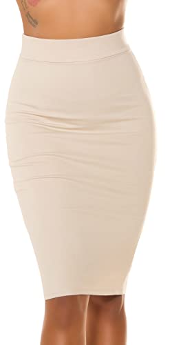 Basic Business High Waist Pencil Midi Rock S von Koucla