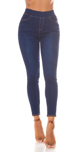 Basic Jeans Jeggings im High Waist-Style L/XL von Koucla