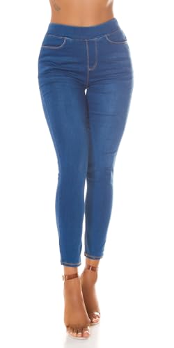 Basic Jeans Jeggings im High Waist-Style L/XL von Koucla