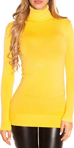 Koucla Basic Feinstrick Long Pullover Rollkragen Langarm S von Koucla