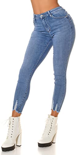 Koucla Casual Used Look High Waist Skinny 7/8 Jeans 40 von Koucla