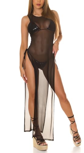 Koucla Cover-up Gogokleid Kleid Maxikleid Transparent Ärmellos mit Bein-Cutouts L Koucla Cover-up Gogokleid Kleid Maxikleid Transparent Ärmellos mit Bein-Cutouts L von Koucla