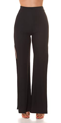 Koucla Flared High Waist Stretch Hose mit XL-Beinschlitz L von Koucla