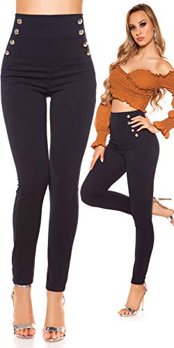 Koucla High Waist Leggings Hose Business Stoffhose Matrosen Look M von Koucla