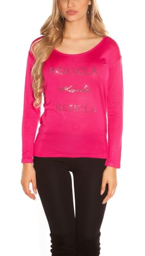 Koucla Hot Langarm Pullover Spitzen-Rücken und Wasserfall One Size (Einheitsgröße) von Koucla