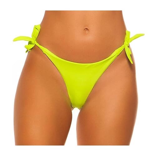 Koucla Sexy Brazilian Tanga Bikini Hose zum Binden Neon Grün 40 (L) von Koucla