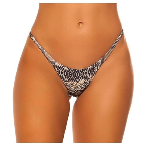 Koucla Sexy Brazilian Tanga Bikini Hose zum Binden in Schlangen-Optik 40 (L) von Koucla