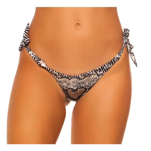 Koucla Sexy Brazilian Tanga Bikini Hose zum Binden in Schlangenoptik 36 (S) von Koucla