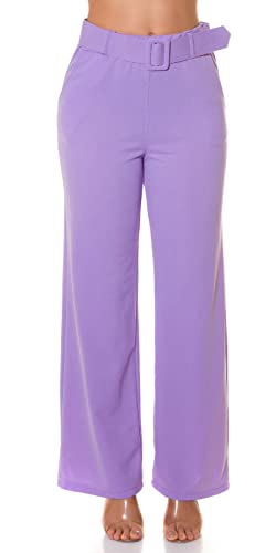 Koucla Straight Leg High Waist Business Stoff Hose mit Gürtel M von Koucla