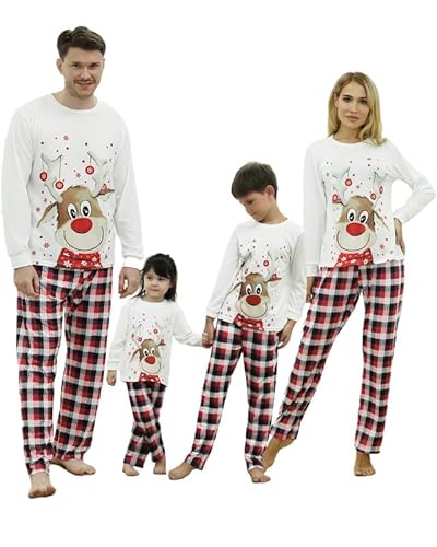 Weihnachts Pyjama Herren,Ganzkörper Weihnachtspyjama,Weihnachtspyjama Familie Set, Pyjama Kariert Herren Lang,Family Christmas Pyjamas Set, Geschenke für Paare Weihnachten,Herren-L von Kouric