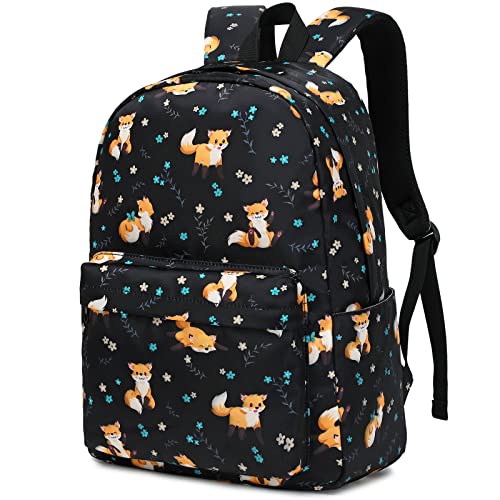Kouxunt Schulrucksack Mädchen Teenager Rucksack Schule Kinder Schulranzen Laptop Rucksack Damen (Fuchs) von Kouxunt