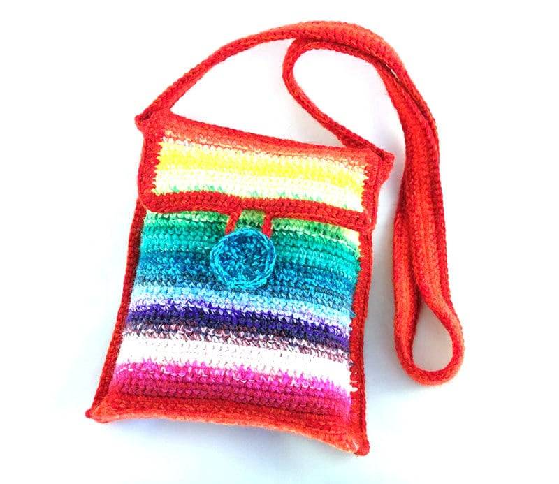 Gehäkelte Tasche Rainbow Gehäkelte Tasche Rainbow von Kozaluss