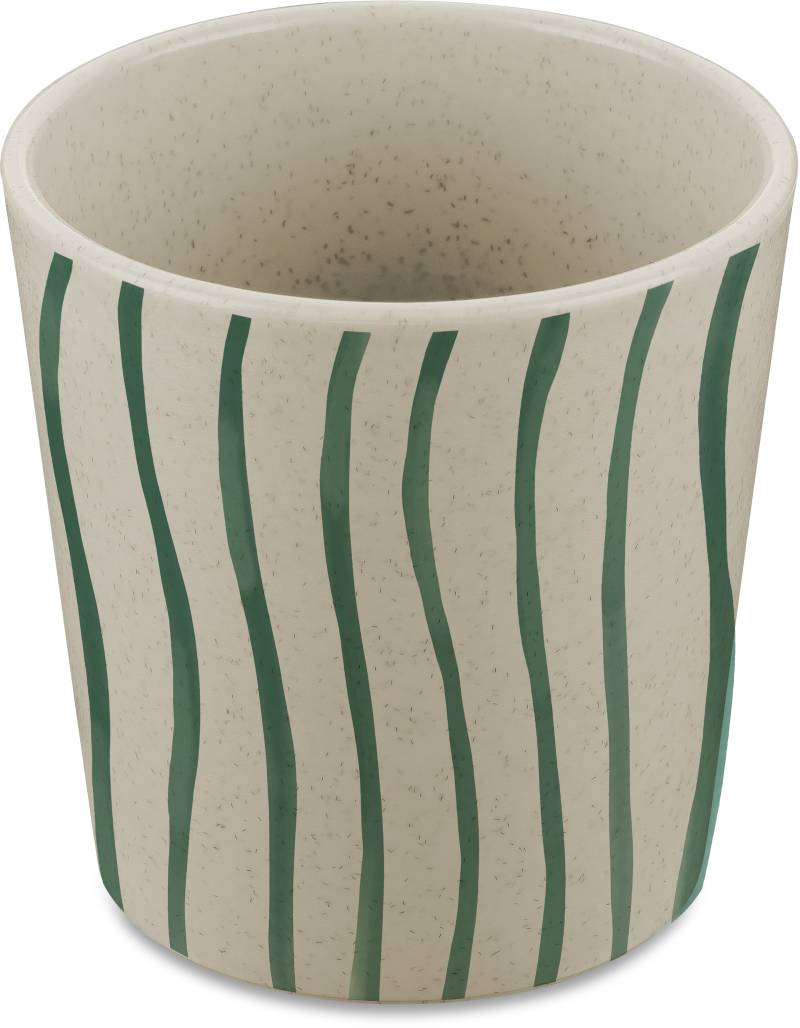KOZIOL Becher "CONNECT CUP S MONSTERA STRIPES" biozirkulär,recycelbar,melaminfrei,spülmaschinengeeignet,190ml von Koziol