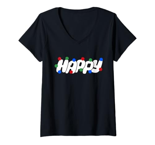 Damen Jin Happy Erhellen Sie Ihren Tag mit Kpop Happiness T-Shirt mit V-Ausschnitt Damen Jin Happy Erhellen Sie Ihren Tag mit Kpop Happiness T-Shirt mit V-Ausschnitt von Kpop Fan Vibes Happy Style