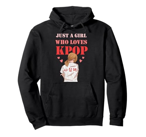 K-POP Fan - Just a Girl who loves Kpop Pullover Hoodie K-POP Fan - Just a Girl who loves Kpop Pullover Hoodie von Kpop Fashion Merch Design Ideen