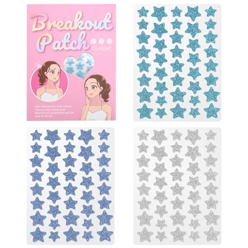 Kquepo Pimple Patches für das Gesicht, Hydrokolloid-Akne-Patches, 120 Stück, Spot-Aufkleber, Silber + Blau + Blaugrün Kquepo Pimple Patches für das Gesicht, Hydrokolloid-Akne-Patches, 120 Stück, Spot-Aufkleber, Silber + Blau + Blaugrün von Kquepo