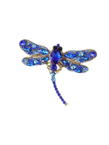 Brosche Anstecknadel, Strass Libelle Design Brosche Pin (Farbe: Blau), One Size, Achat von KraNx