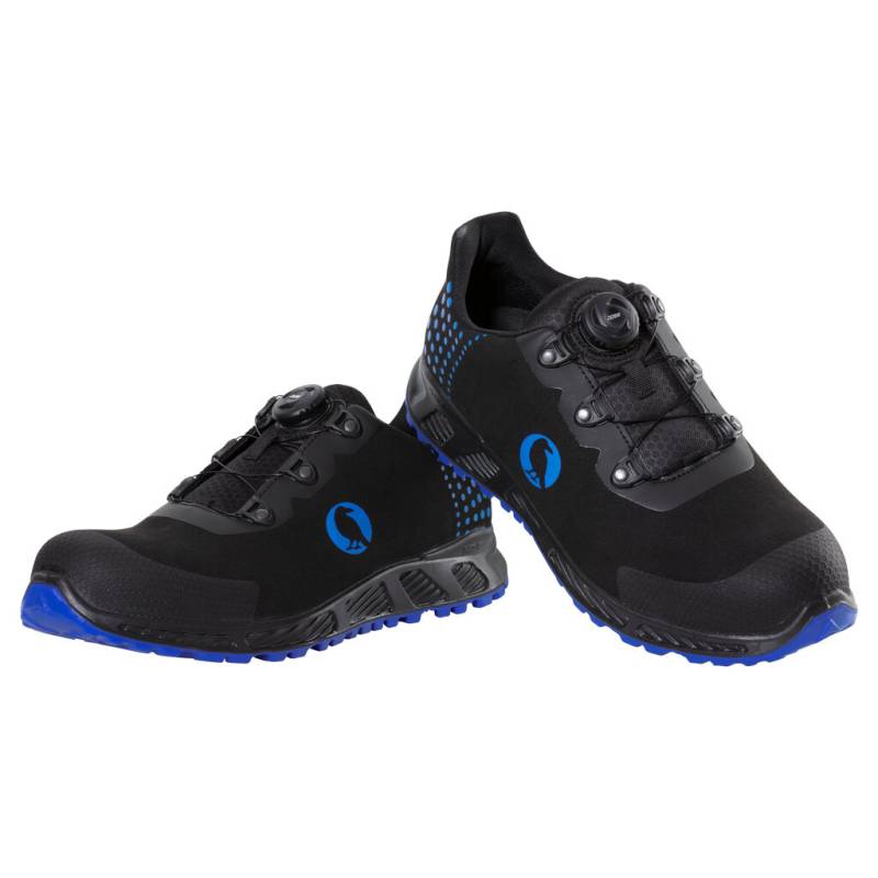 KRÄHE black crow S3 ESD SRC lacing system Sicherheitshalbschuh, schwarz blau, 47 von Krähe WORKWEAR