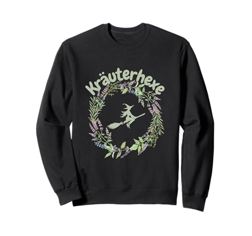 Kräuterhexe Melisse Lavendel Wald Blumen Kräuter Hexe Damen Sweatshirt von JST