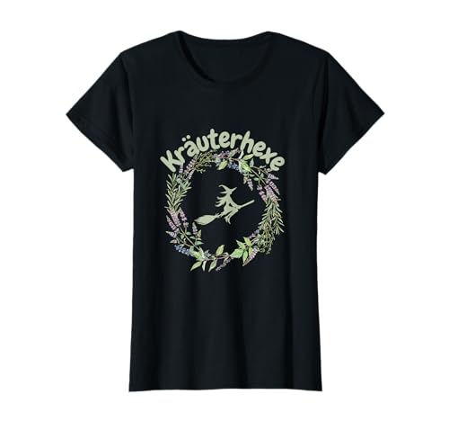 Kräuterhexe Melisse Lavendel Wald Blumen Kräuter Hexe Damen T-Shirt Kräuterhexe Melisse Lavendel Wald Blumen Kräuter Hexe Damen T-Shirt von JST