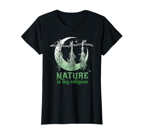 Nature is my religion - Witchcraft - Dark Fantasy - Damen T-Shirt Nature is my religion - Witchcraft - Dark Fantasy - Damen T-Shirt von Kräuterhexe - Märchen & Fantasie - Hexen Outfit