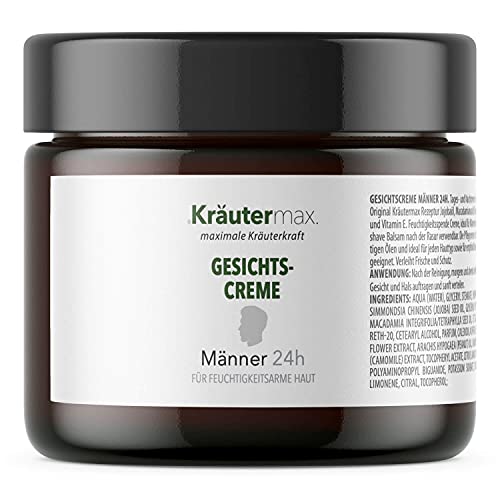 Gesichtscreme Männer Feuchtigkeitscreme für Gesichtspflege auch als After Shave Herren 1 x 100 ml von Kräutermax.