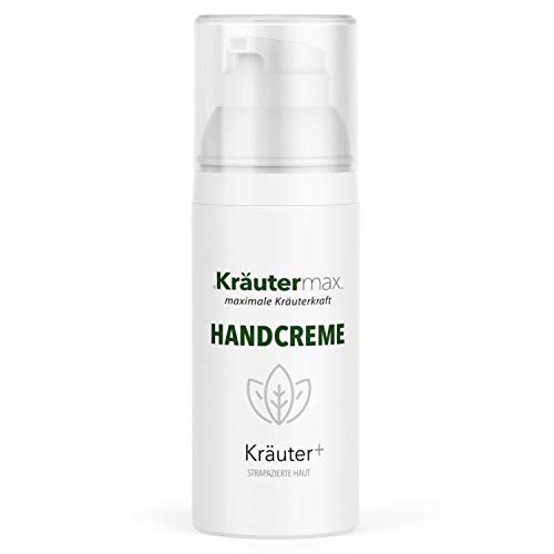 Kräutermax. Kräuter Handcreme Hand Creme mit Kamille Sheabutter Urea für Strapazierte Haut, 50 ml von Kräutermax.