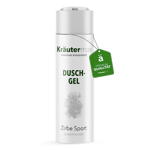 Kräutermax Zirben Duschgel mit Zirbenöl Duft Sport Duschgel für Damen und Herren 1 x 250 ml von Kräutermax.