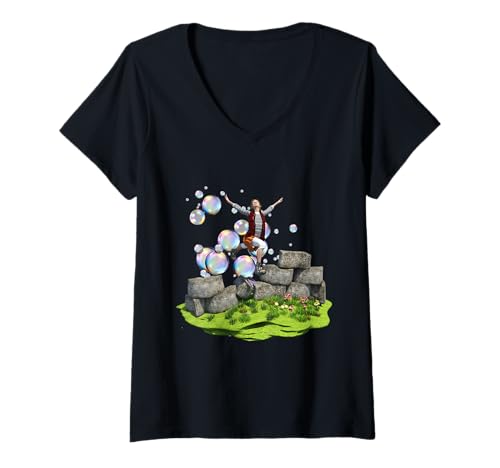 Damen Freiheit / Freedom T-Shirt mit V-Ausschnitt Damen Freiheit / Freedom T-Shirt mit V-Ausschnitt von Krafftpictures.de