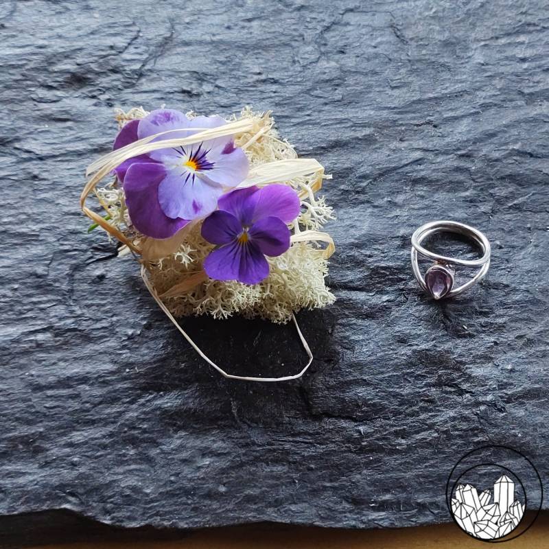 Silberring Amethyst Facettiert Silberring Amethyst Facettiert von KraftAusSteinen