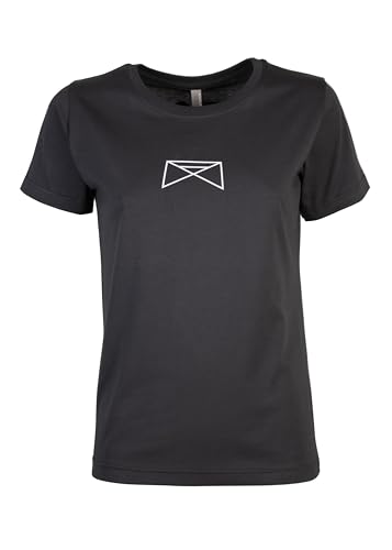 Kragenweite Designer T-Shirt KRGN Lady aus Reiner Baumwolle - Größe L - Schnitt Regular - Farbe schwarz von Kragenweite Berlin
