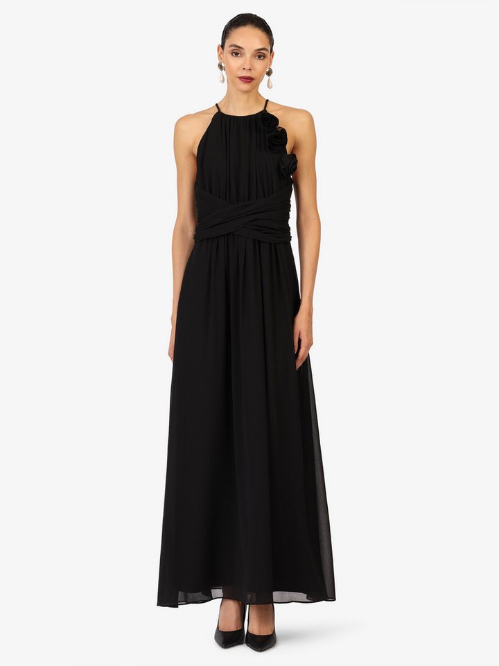 Kraimod Abendkleid mit Rosenapplikationen von Kraimod