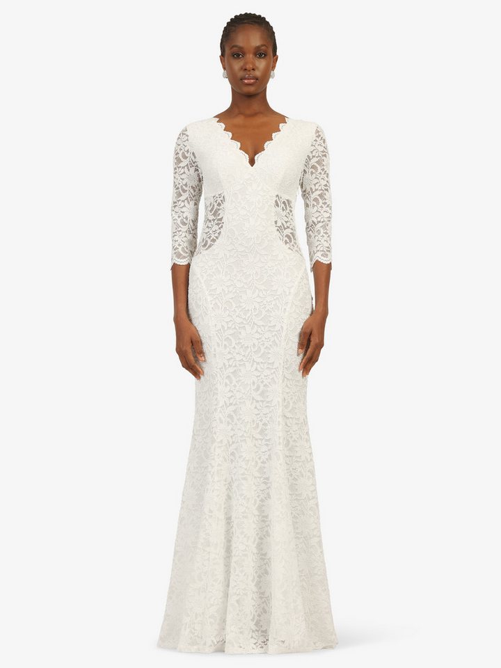 Kraimod Abendkleid mit V-Ausschnitt & 3/4-Ärmeln von Kraimod