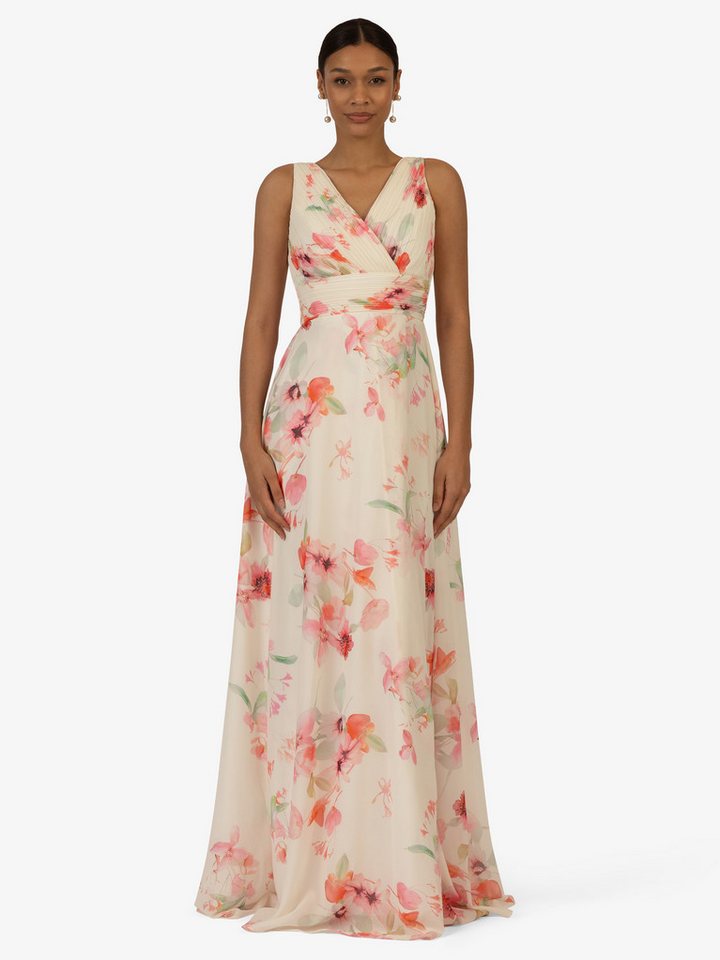 Kraimod Abendkleid mit V-ausschnitt vorne und Rückenausschnitt hinten von Kraimod