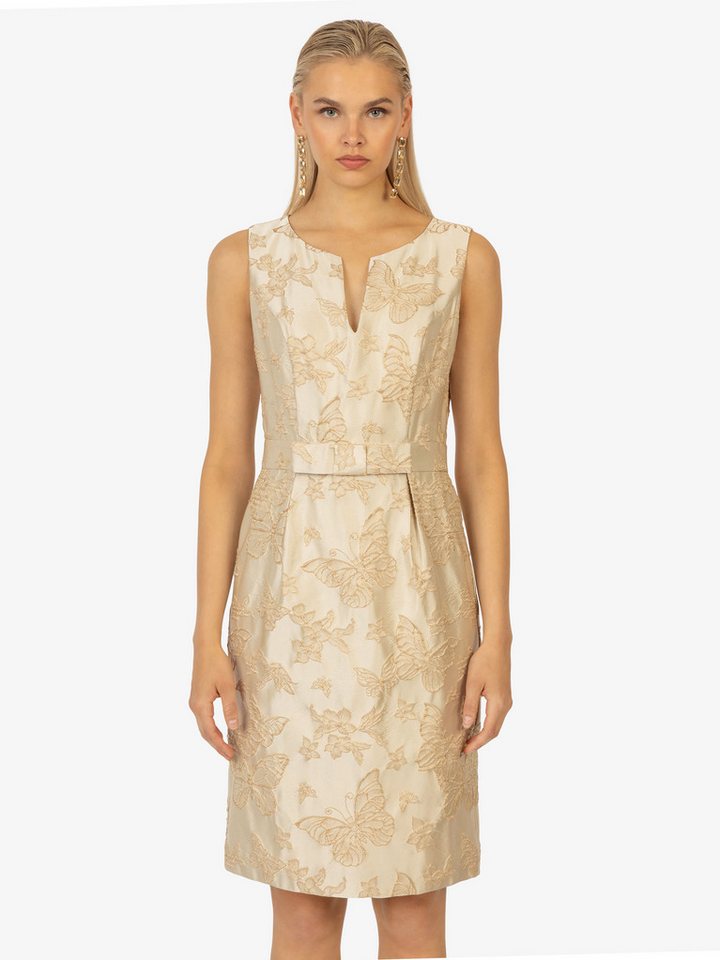 Kraimod Cocktailkleid elegantes Jacquard-Design mit V-Ausschnitt von Kraimod