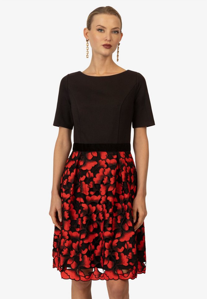 Kraimod Cocktailkleid mit floraler Spitze und Samt-Taille Kraimod Cocktailkleid mit floraler Spitze und Samt-Taille von Kraimod