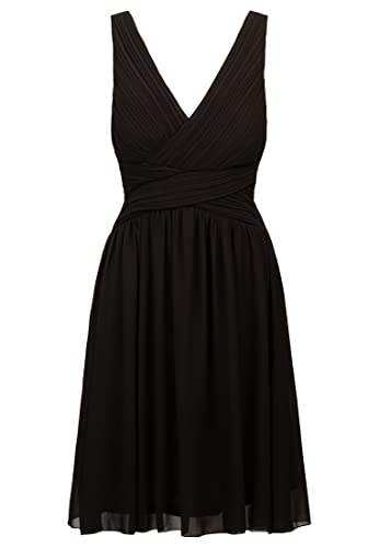 Kraimod Damen Chiffonkleid, Schwarz, 38 EU von Kraimod