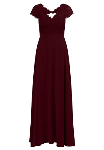 Kraimod Women's Abendkleid aus hochwertigem Material in femininem Stil Special Occasion Dress, Bordeaux, 40 von Kraimod