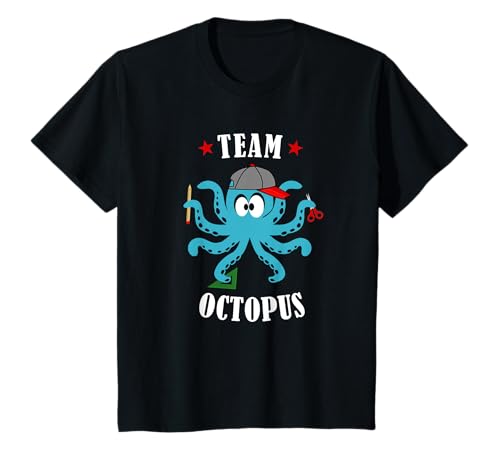 Kinder Team Octopus Schul- oder Kindergarten Oktopus Kraken T-Shirt Kinder Team Octopus Schul- oder Kindergarten Oktopus Kraken T-Shirt von Krake Schule Vorschule oder Kindergarten Design