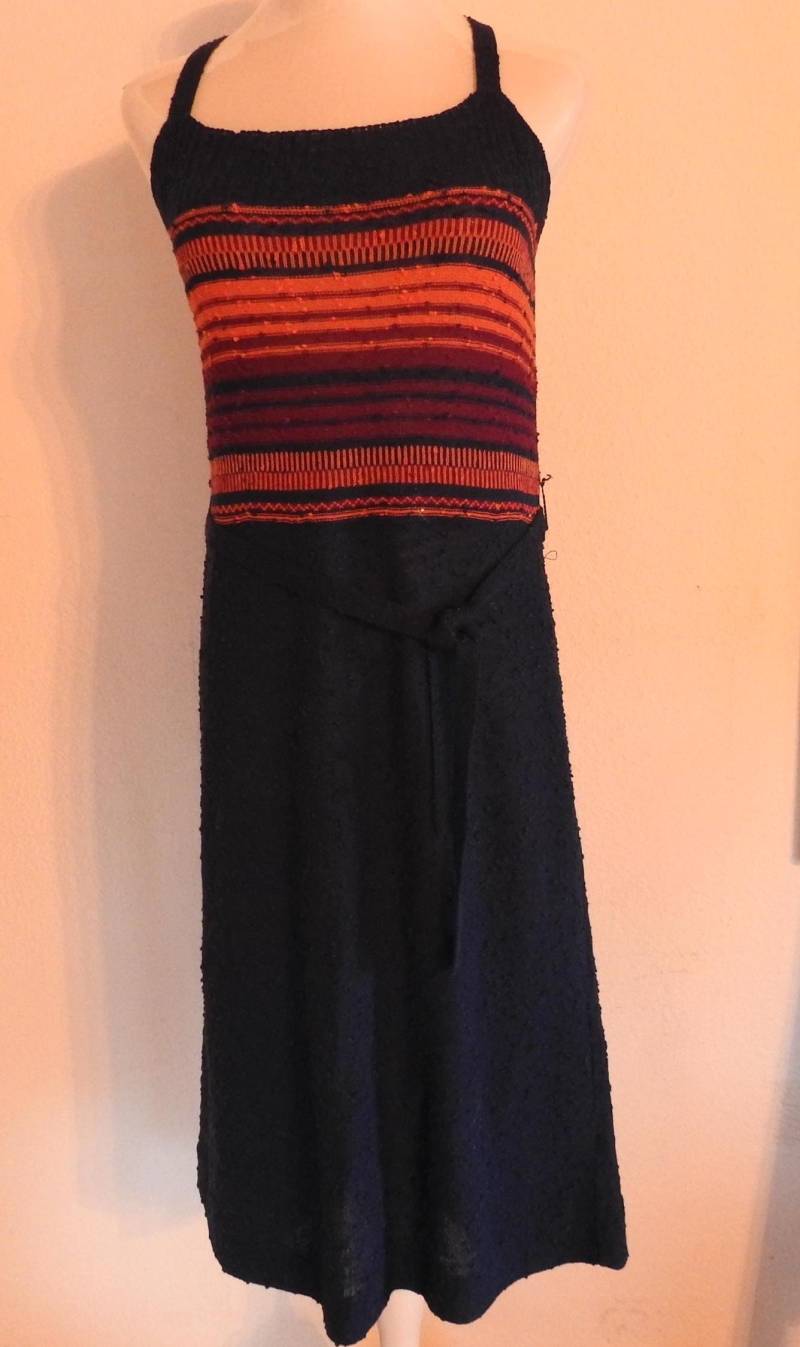 Jean Desses Strickkleid Mit Passender Strickjacke von KramKunstundKrempel
