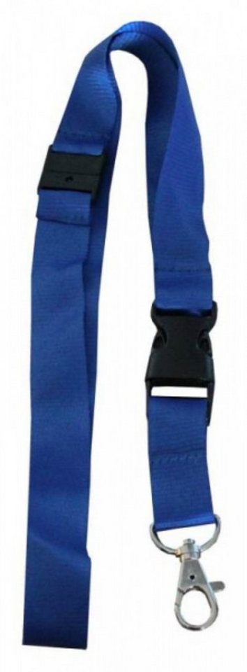 Kranholdt Schlüsselanhänger Umhängeband, aus Polyester, Sicherheitsbruchstelle (10-tlg), mit drehbarem Karabinerhaken und Steckschnalle von Kranholdt