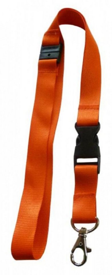 Kranholdt Schlüsselanhänger Umhängeband / Lanyards mit Sicherheitsbruchstelle (10-tlg), mit drehbarem Karabinerhaken und Steckschnalle von Kranholdt